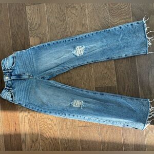 Blue jean pants from art class, in the size 12